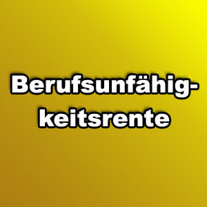Berufsunfähigkeitsrente
