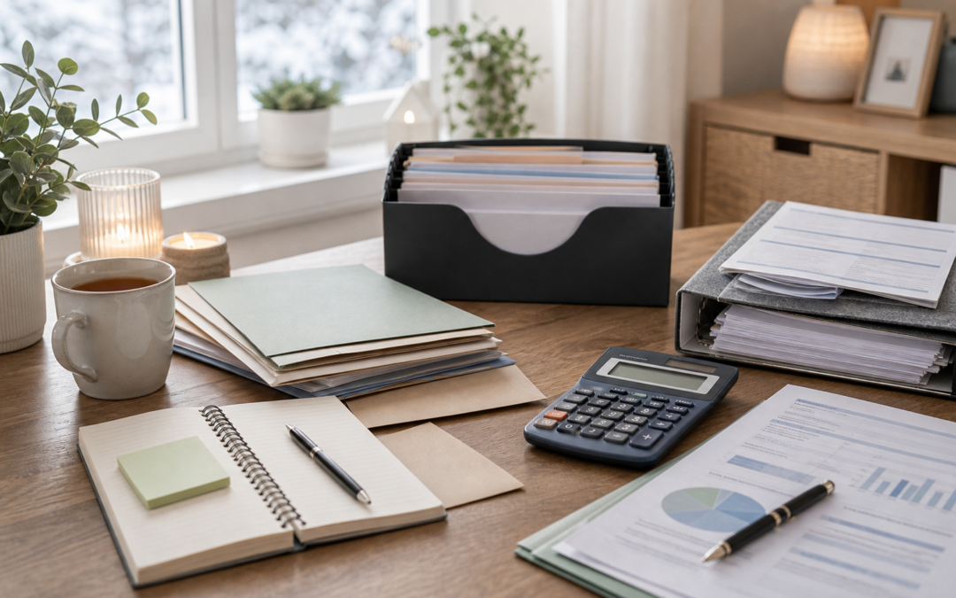 Personal financial organization at the start of the year.